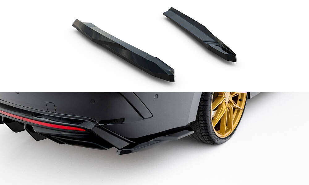 Maxton Design Heck Ansatz Flaps Diffusor V.7 passend für Skoda Octavia RS Liftback / Combi Mk4 schwarz Hochglanz