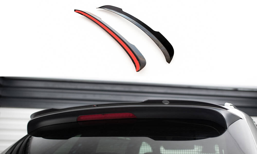 Maxton Design Spoiler CAP passend für BMW X5 E70 Facelift M Paket schwarz Hochglanz