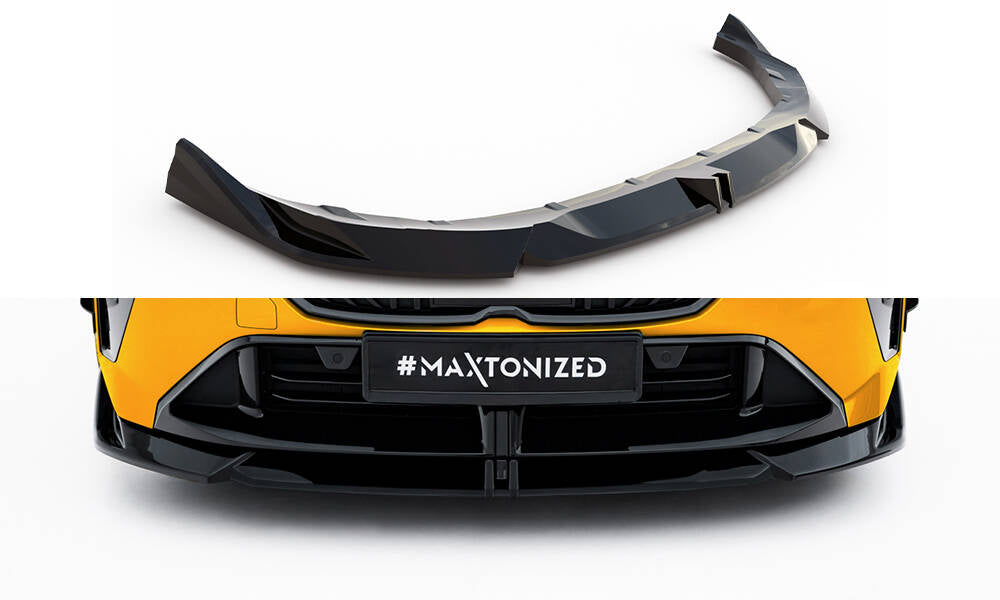 Maxton Design Street+ Spoilerlippe Front Ansatz passend für BMW 2 / M235i Gran Coupe M-Paket F74 schwarz Hochglanz