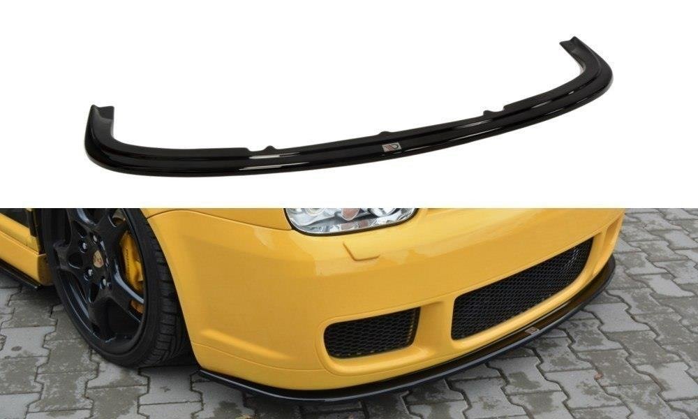 Maxton Design Street+ Spoilerlippe Front Ansatz passend für VW GOLF 4 R32 schwarz Hochglanz