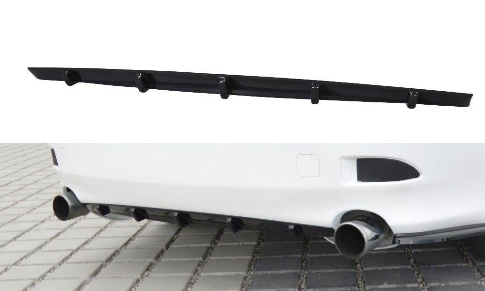 Maxton Design Diffusor Heck Ansatz passend für Lexus IS Mk2 schwarz Hochglanz