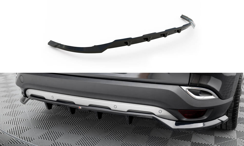 Maxton Design Street+ Mittlerer Diffusor RACE passend für Renault Espace Mk5 schwarz Hochglanz