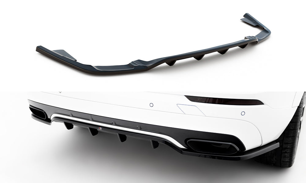 Maxton Design Street+ Mittlerer Diffusor RACE passend für Volvo XC60 Mk2 R-Design schwarz Hochglanz