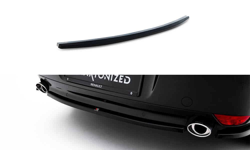 Maxton Design Heckansatz Renault Laguna Hatchback GT Mk3 schwarz Hochglanz für Renault Laguna Mk3