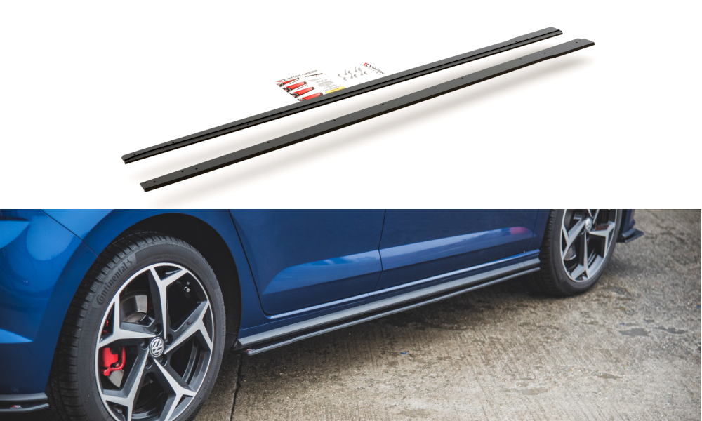 Maxton Design Street Pro Street+ Seitenschweller Leisten passend für VW Polo GTI Mk6