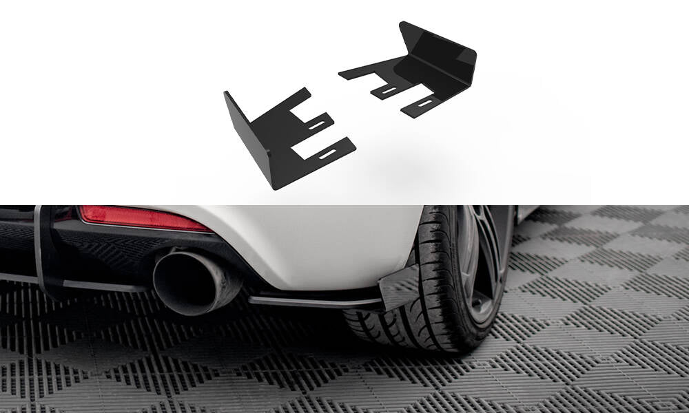 Maxton Design Hintere Seiten Flaps passend für VW Scirocco R Mk3 schwarz Hochglanz