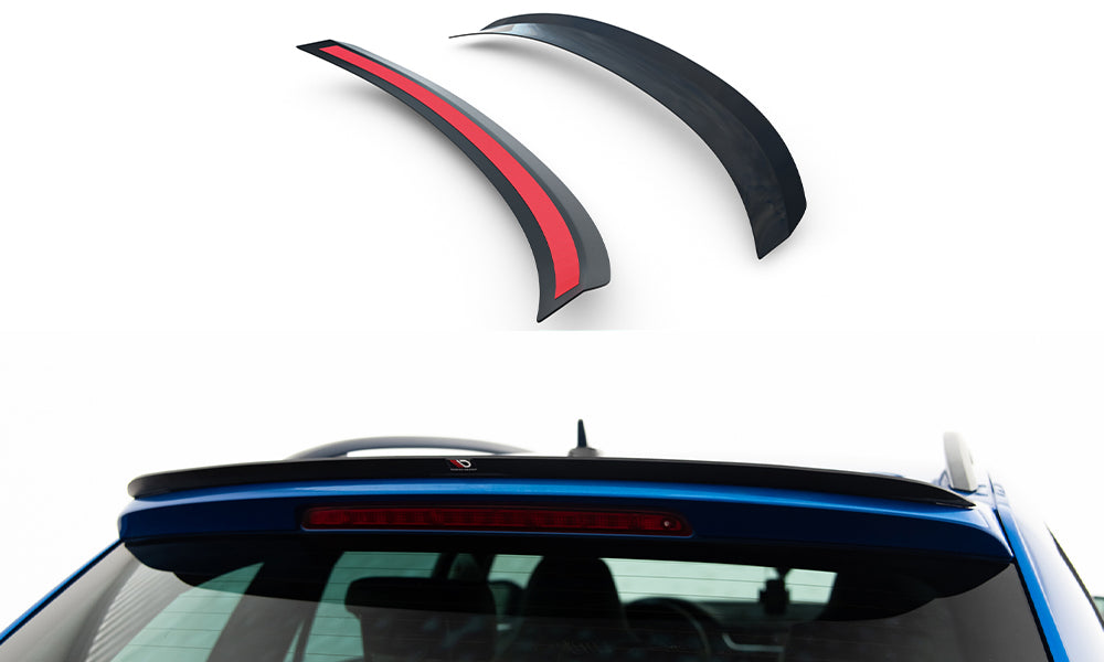 Maxton Design Spoiler CAP passend für Skoda Octavia RS Mk3 / Mk3 FL Combi schwarz Hochglanz