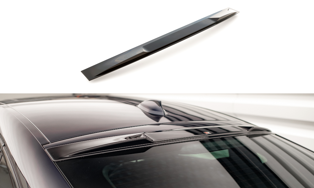 Maxton Design Heckscheiben Spoiler für BMW X6 M-Paket F16 Carbon Look