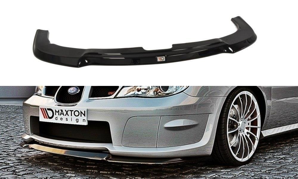 Maxton Design Street+ Spoilerlippe Front Ansatz passend für Subaru Impreza WRX STI (HAWKEYE) schwarz Hochglanz