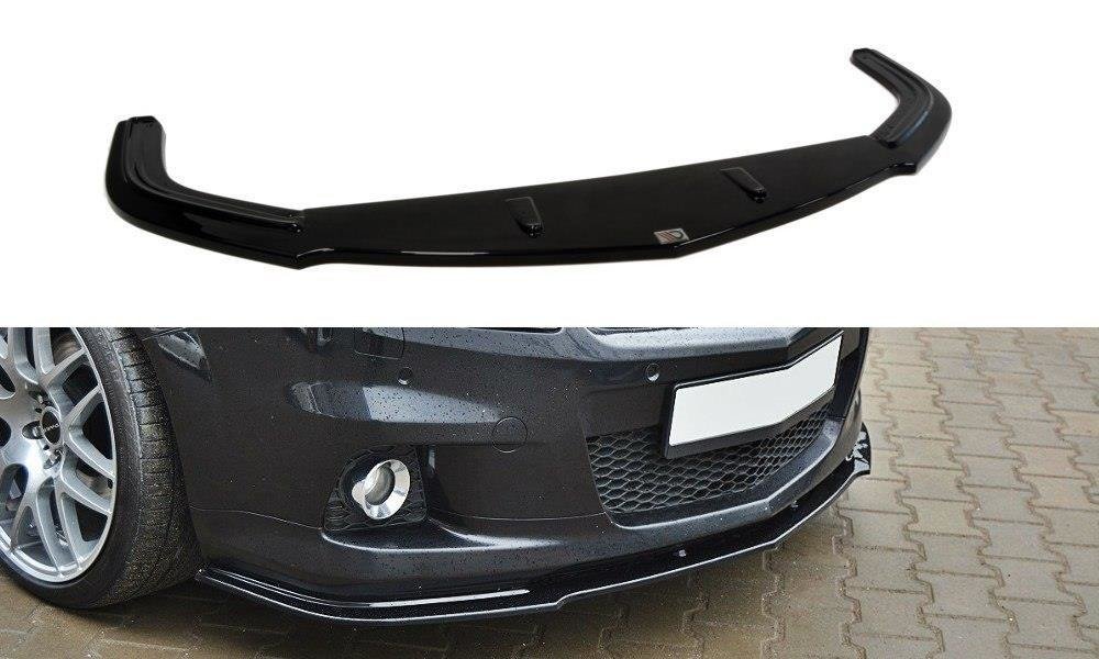 Maxton Design Street+ Spoilerlippe Front Ansatz passend für OPEL ZAFIRA B OPC / VXR schwarz Hochglanz
