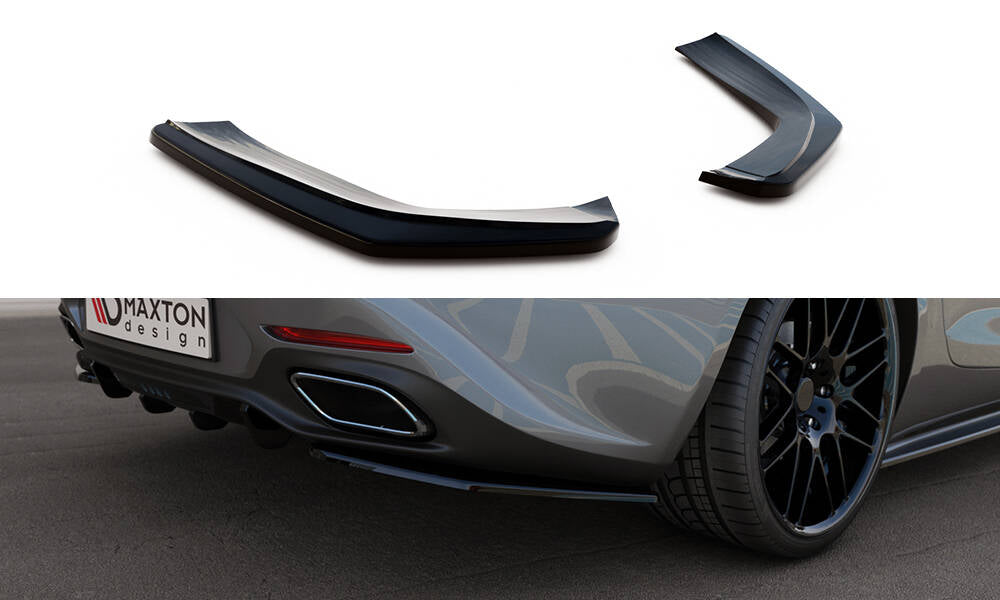 Maxton Design Heck Ansatz Flaps Diffusor passend für Mercedes-AMG GT / GT S C190 Facelift schwarz Hochglanz