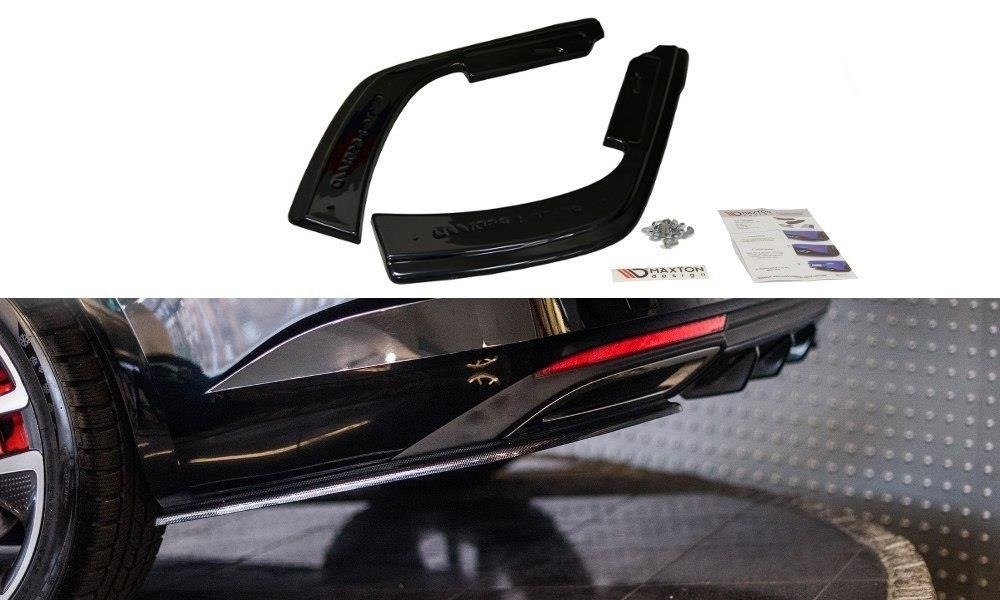 Maxton Design Heck Ansatz Flaps Diffusor passend für Renault Talisman schwarz Hochglanz