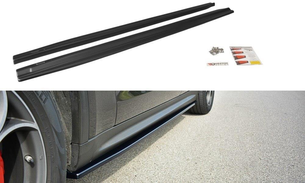 Maxton Design Street+ Seitenschweller Leisten passend für Alfa Romeo Stelvio Mk1 schwarz Hochglanz