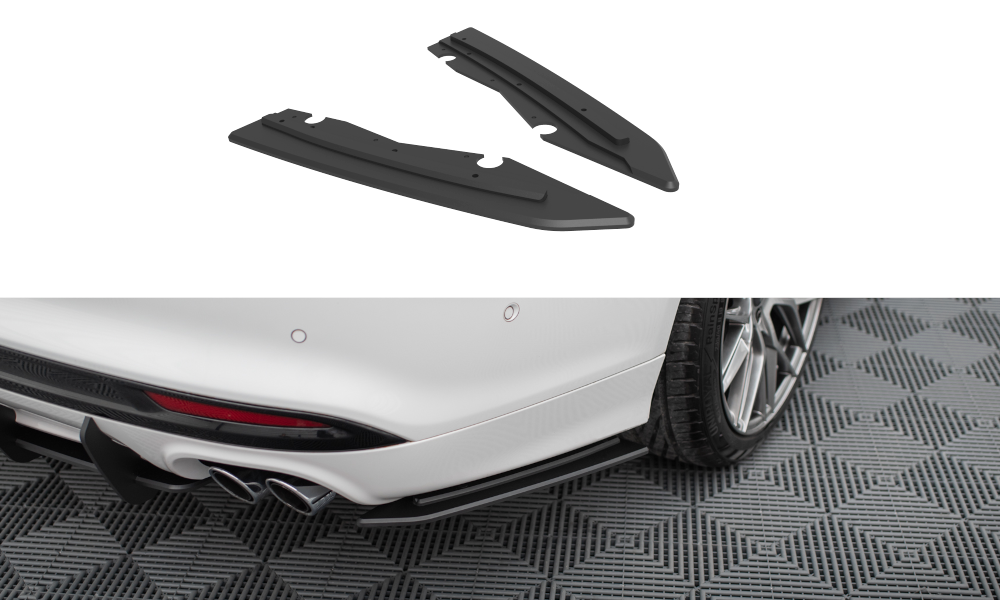 Maxton Design Street Pro Heck Ansatz Flaps Diffusor passend für Ford Mondeo Sport Mk5 Facelift / Fusion Sport Mk2 Facelift