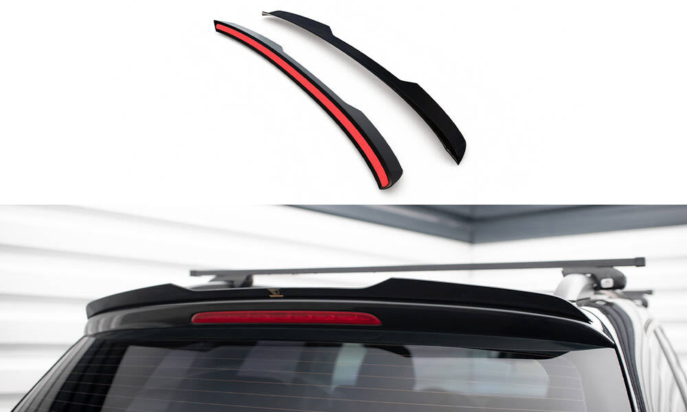 Maxton Design Spoiler CAP passend für VW Touareg Mk2 schwarz Hochglanz