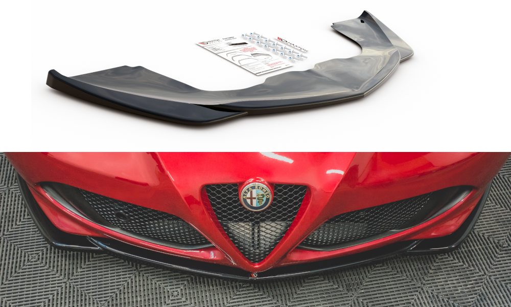 Maxton Design Street+ Spoilerlippe Front Ansatz passend für Alfa Romeo 4C schwarz Hochglanz