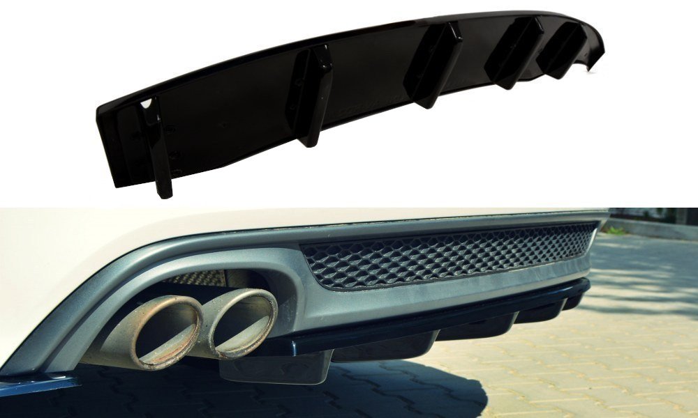 Maxton Design Heckansatz Audi A6 S-Line Avant C7 schwarz Hochglanz für Audi A6