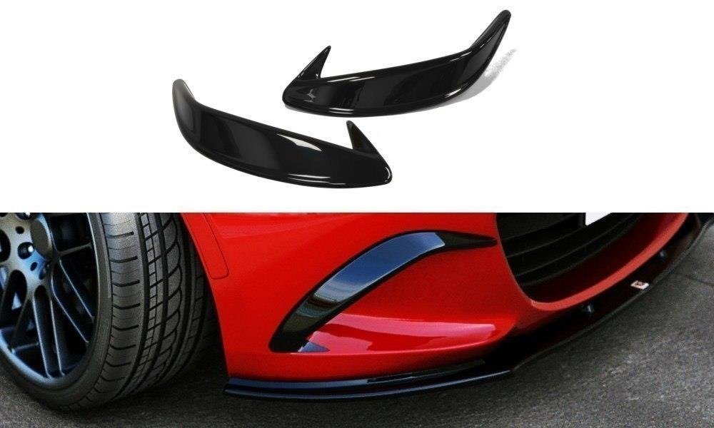 Maxton Design Nebelleuchten Abdeckung passend für Mazda MX-5 ND (Mk4) schwarz Hochglanz