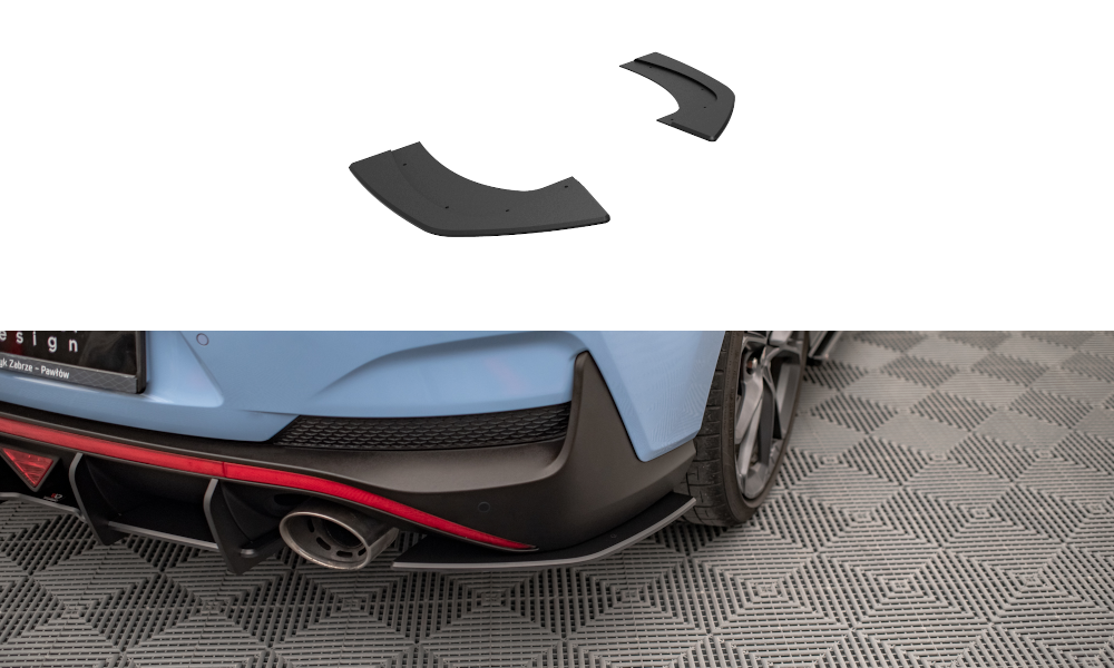 Maxton Design Street Pro Heck Ansatz Flaps Diffusor passend für Hyundai I30 N Fastback Mk3 Facelift