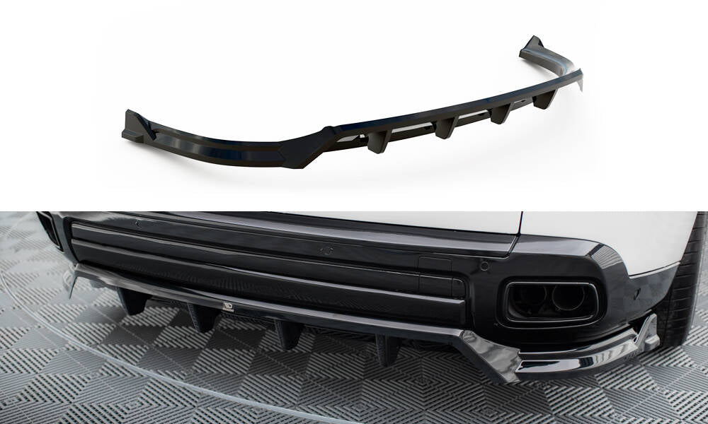 Maxton Design Street+ Mittlerer Diffusor RACE passend für Rolls Royce Cullinan schwarz Hochglanz