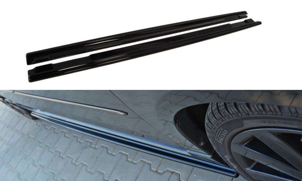 Maxton Design Street+ Seitenschweller Leisten passend für Mazda 3 MPS Mk1 schwarz Hochglanz