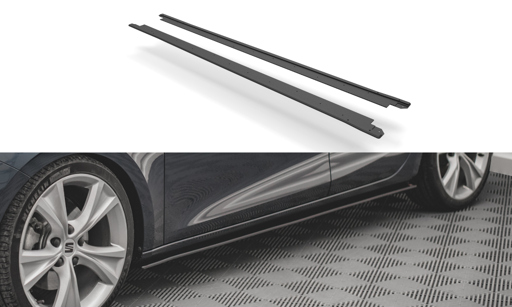 Maxton Design Street Pro Street+ Seitenschweller Leisten passend für Seat Leon FR Mk4
