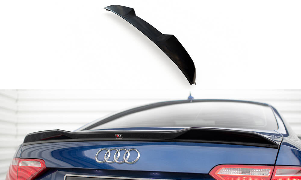 Maxton Design Spoiler CAP 3D passend für Audi A5 Coupe 8T schwarz Hochglanz