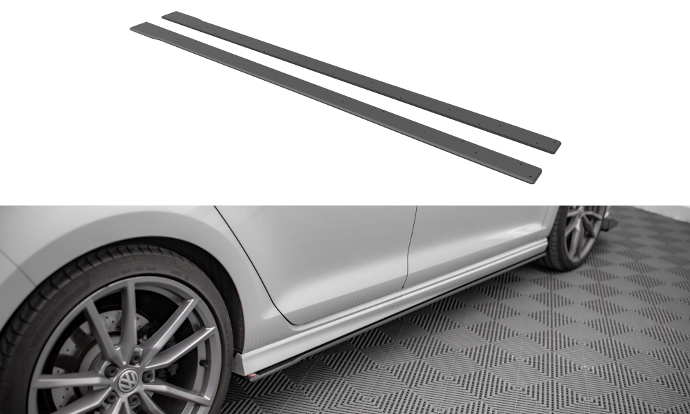 Maxton Design Street Pro Street+ Seitenschweller Leisten passend für VW Golf R Mk7