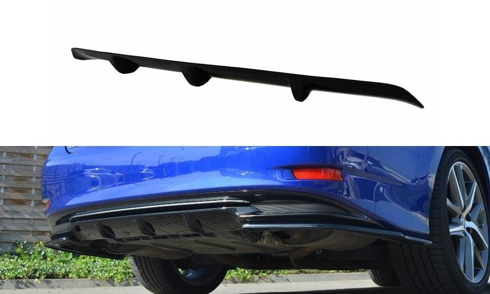 Maxton Design Diffusor Heck Ansatz passend für Lexus GS Mk4 Facelift H schwarz Hochglanz