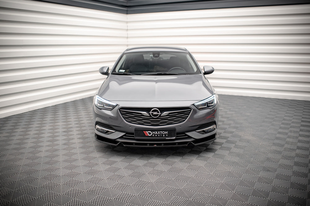 Maxton Design Street+ Spoilerlippe Front Ansatz V.1 passend für Opel Insignia Mk2 schwarz Hochglanz