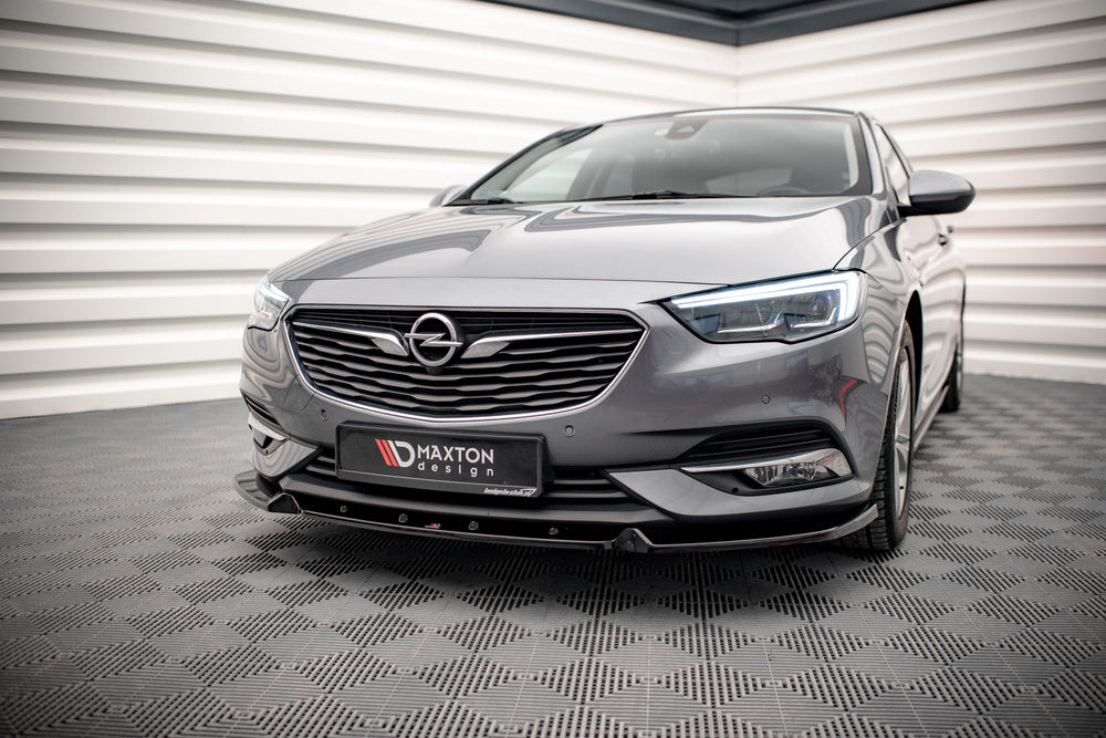 Maxton Design Street+ Spoilerlippe Front Ansatz V.1 passend für Opel Insignia Mk2 schwarz Hochglanz