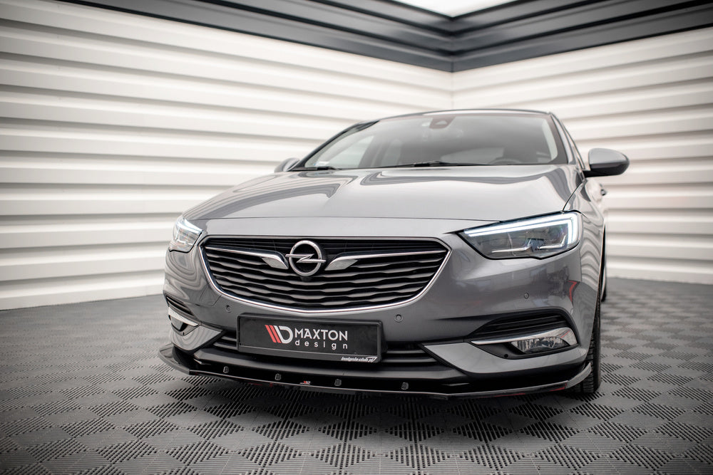 Maxton Design Street+ Spoilerlippe Front Ansatz V.2 passend für Opel Insignia Mk2 schwarz Hochglanz