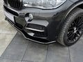 Maxton Design Street+ Spoilerlippe Front Ansatz V.1 passend für BMW X5 F15 M Paket schwarz Hochglanz