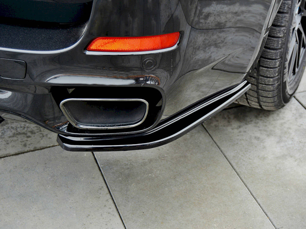 Maxton Design Heck Ansatz Flaps Diffusor passend für BMW X5 F15 M Paket schwarz Hochglanz