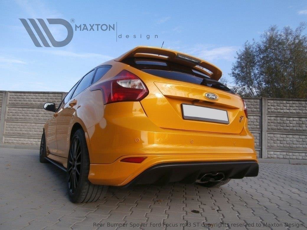 Maxton Design Diffusor Heck Ansatz für Ford Focus ST Mk3 (RS Look)