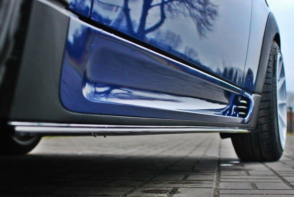 Maxton Design Street+ Seitenschweller Leisten passend für V.1 passend für MINI COOPER R56 JCW schwarz Hochglanz