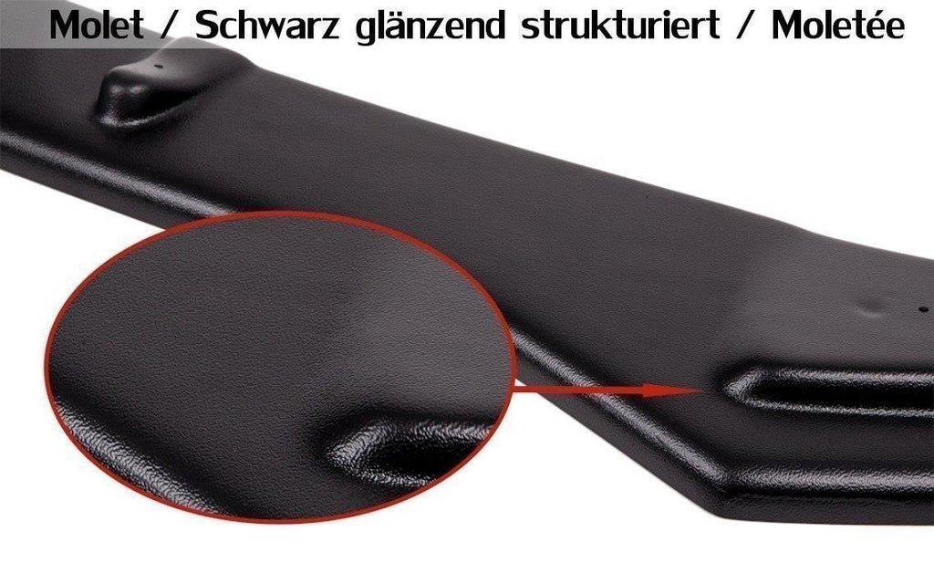Maxton Design Street+ Spoilerlippe Front Ansatz passend für OPEL VECTRA C (for OPC Line, nach Facelift) schwarz Hochglanz