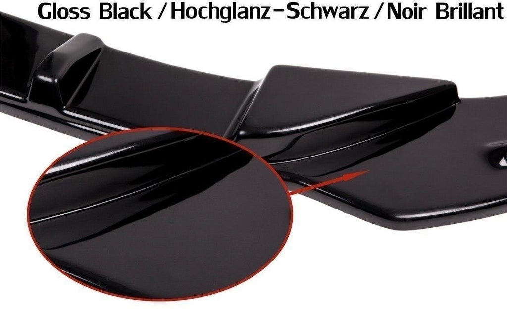 Maxton Design Street+ Spoilerlippe Front Ansatz passend für OPEL VECTRA C (for OPC Line, nach Facelift) schwarz Hochglanz