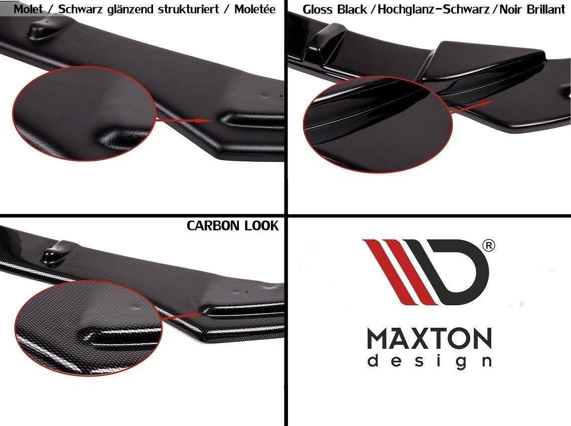 Maxton Design Diffusor Heck Ansatz passend für Tesla Model S Facelift schwarz Hochglanz