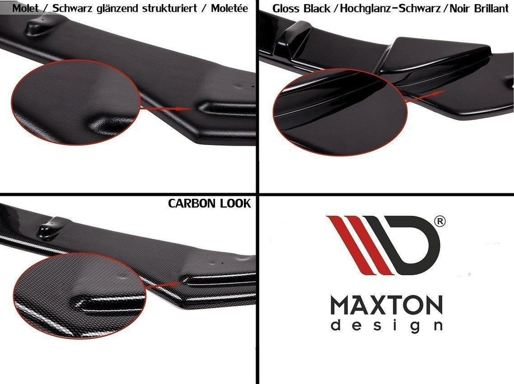 Maxton Design Diffusor Heck Ansatz passend für Mercedes-AMG C63 Coupe C205 schwarz Hochglanz