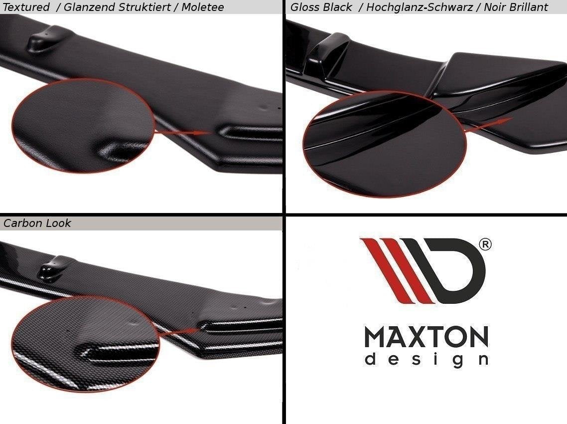 Maxton Design Street+ Spoilerlippe Front Ansatz passend für VW T5 SPORTLINE schwarz Hochglanz