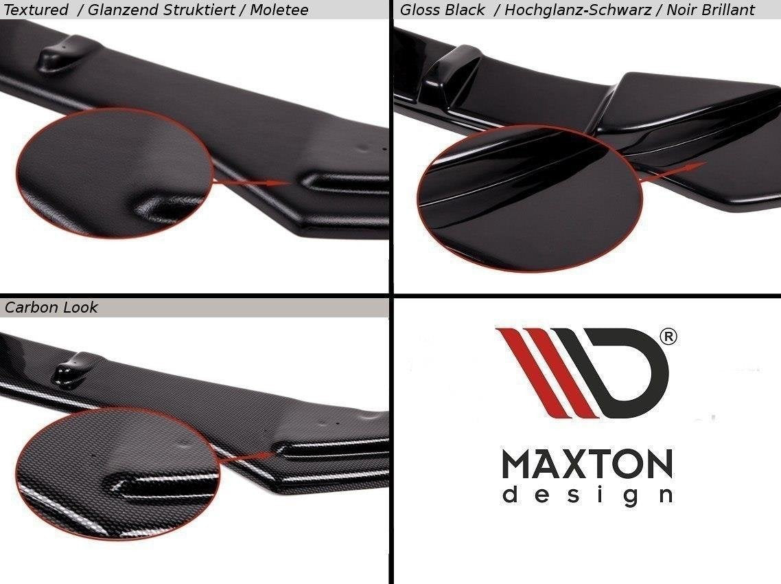 Maxton Design Street+ Spoilerlippe Front Ansatz passend für ASTON MARTIN V8 VANTAGE schwarz Hochglanz