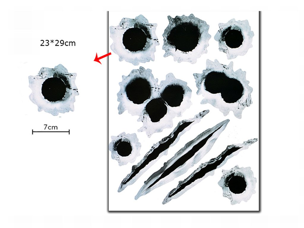 Einschussloch Auto-Aufkleber – Bullet Hole Sticker