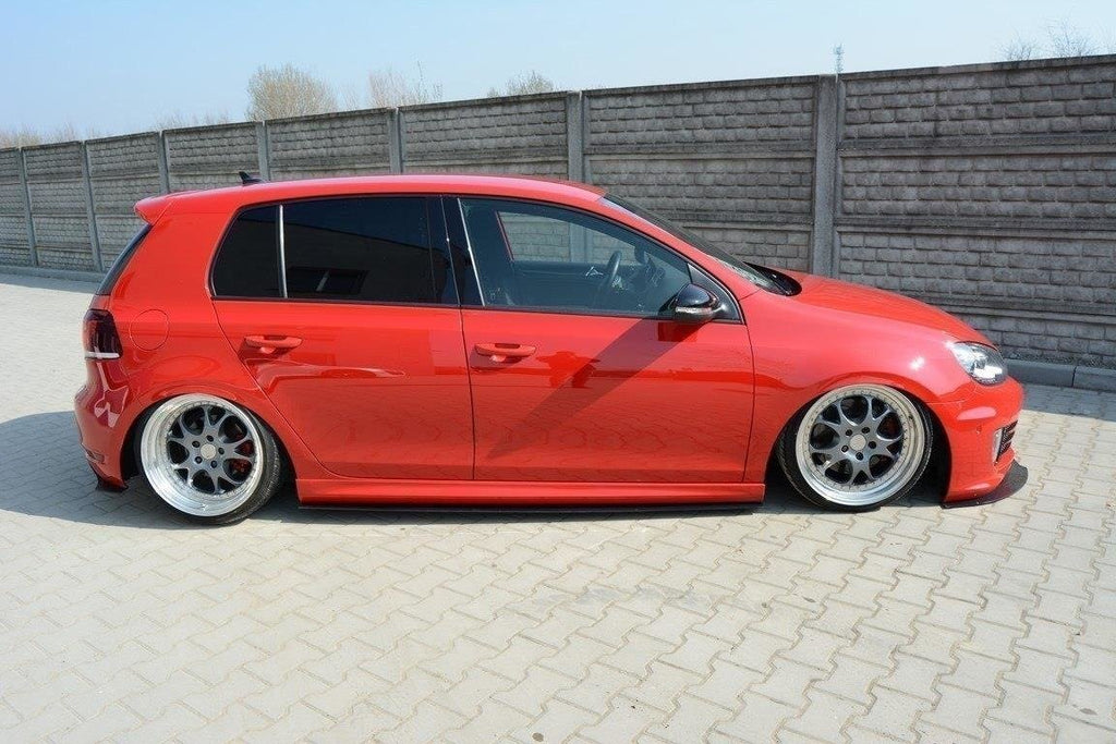 Maxton Design Racing Seitenschweller Ansatz VW Golf GTI 35th / R20 Mk6 für Volkswagen Golf Mk6