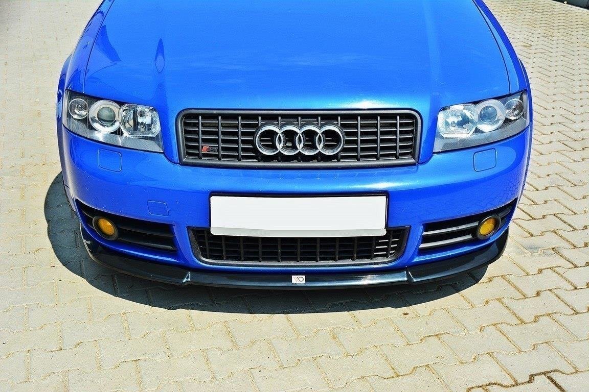 Maxton Design Street+ Spoilerlippe Front Ansatz passend für AUDI S4 B6 schwarz Hochglanz