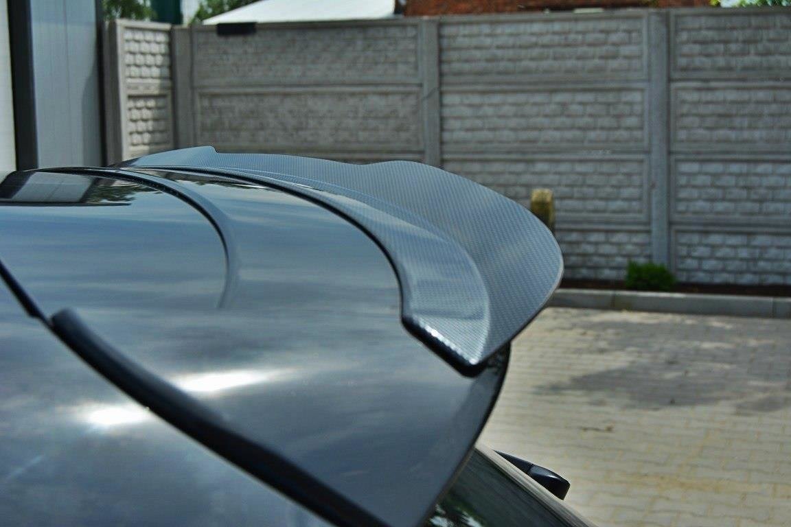 Maxton Design Spoiler CAP V.2 passend für Seat Leon Cupra Hatchback Mk3 schwarz Hochglanz