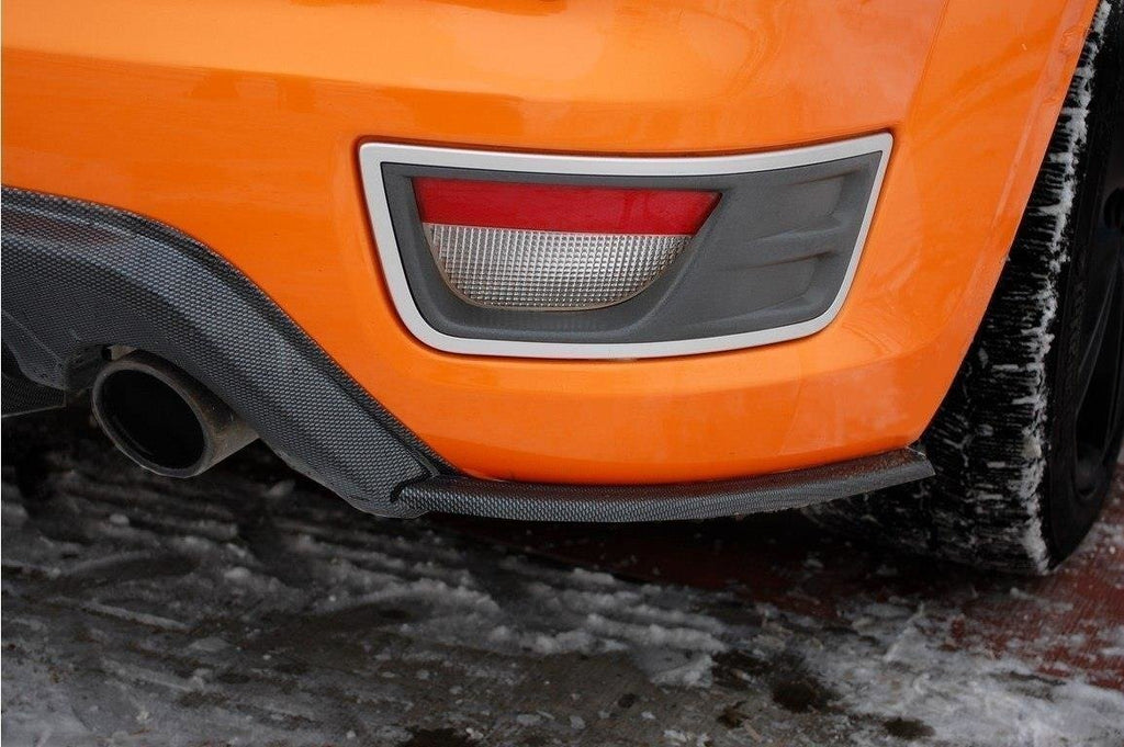 Maxton Design Heck Ansatz Flaps Diffusor V.2 passend für Ford Focus ST Mk2 schwarz Hochglanz