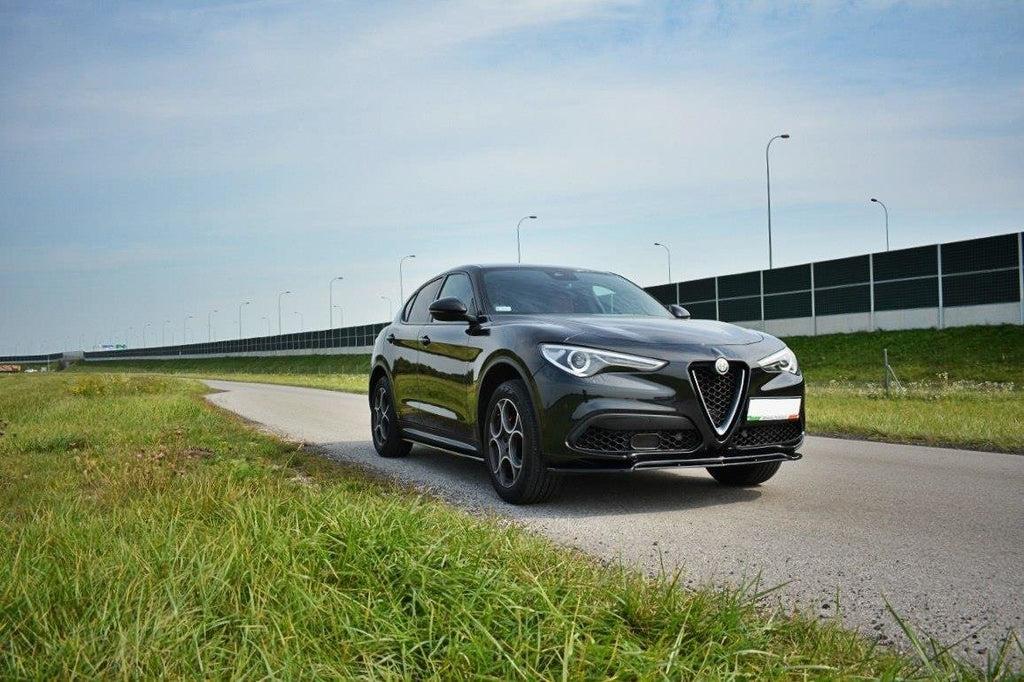 Maxton Design Street+ Seitenschweller Leisten passend für Alfa Romeo Stelvio Mk1 schwarz Hochglanz