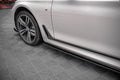 Maxton Design Street+ Seitenschweller Leisten passend für V.1 passend für BMW 7 Lang M-Paket G12 schwarz Hochglanz