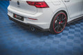 Maxton Design Heck Ansatz Flaps Diffusor V.1 passend für VW Golf GTI / GTE Mk8 schwarz Hochglanz